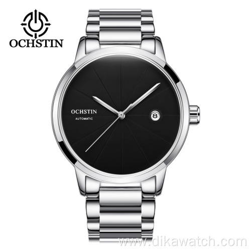 OCHSTIN 2025 Top Luxury Watch Automatic Mechanical Wristwatch Men Reloj Hombre Fashion Rose Gold Full Stainless Steel Watches